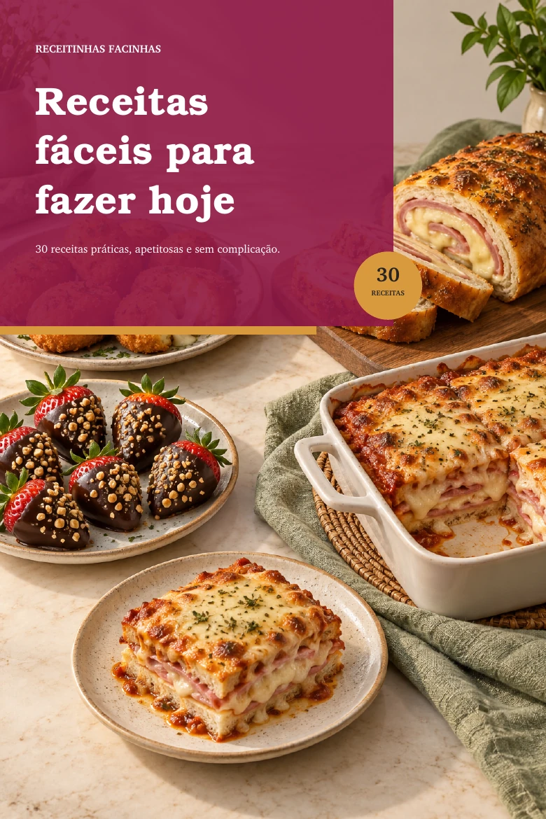 Capa do e-book Receitas fáceis para fazer hoje